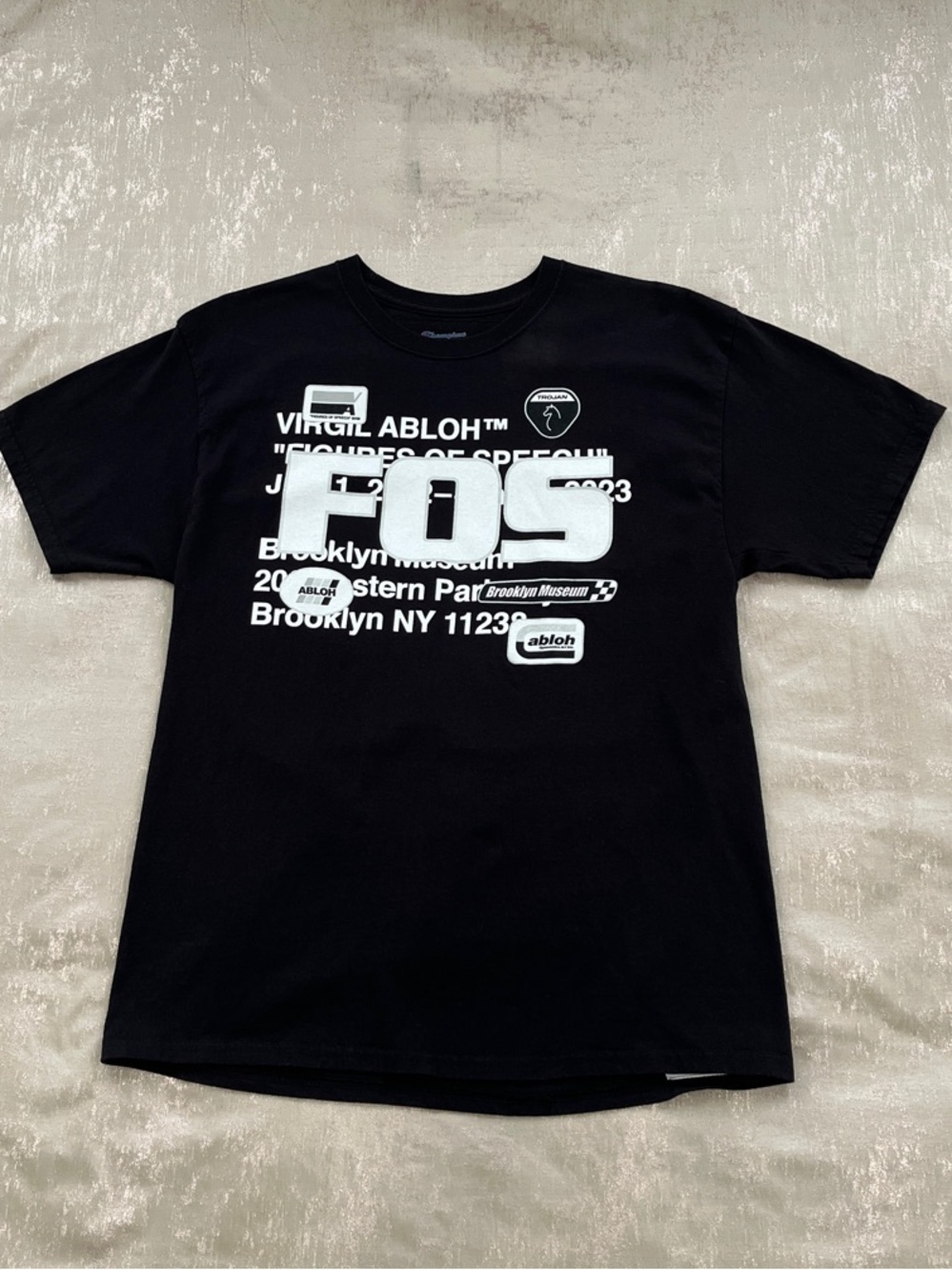 Virgil Abloh 'FOS' Black Graphic Tee